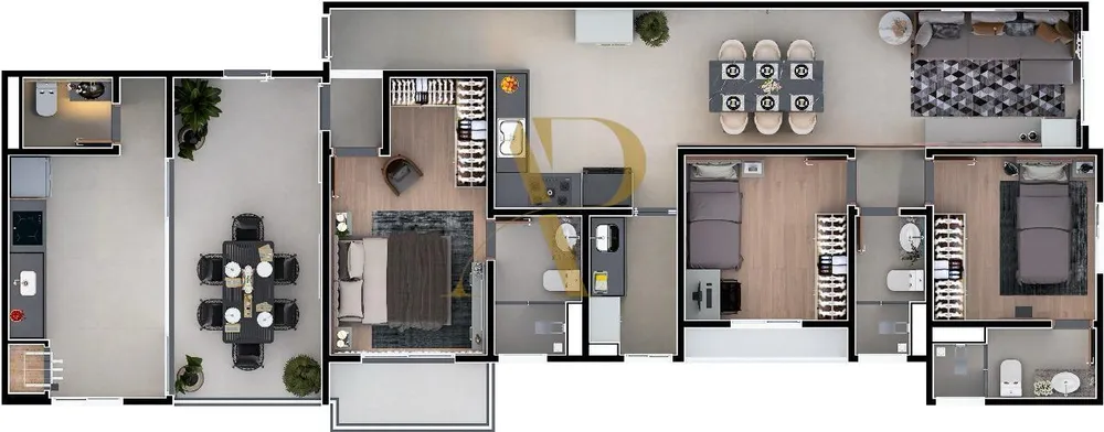 Apartamento, 2 quartos, 55 m² - Foto 6