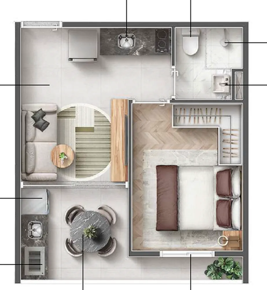 Apartamento, 1 quarto, 41004200 m² - Foto 30