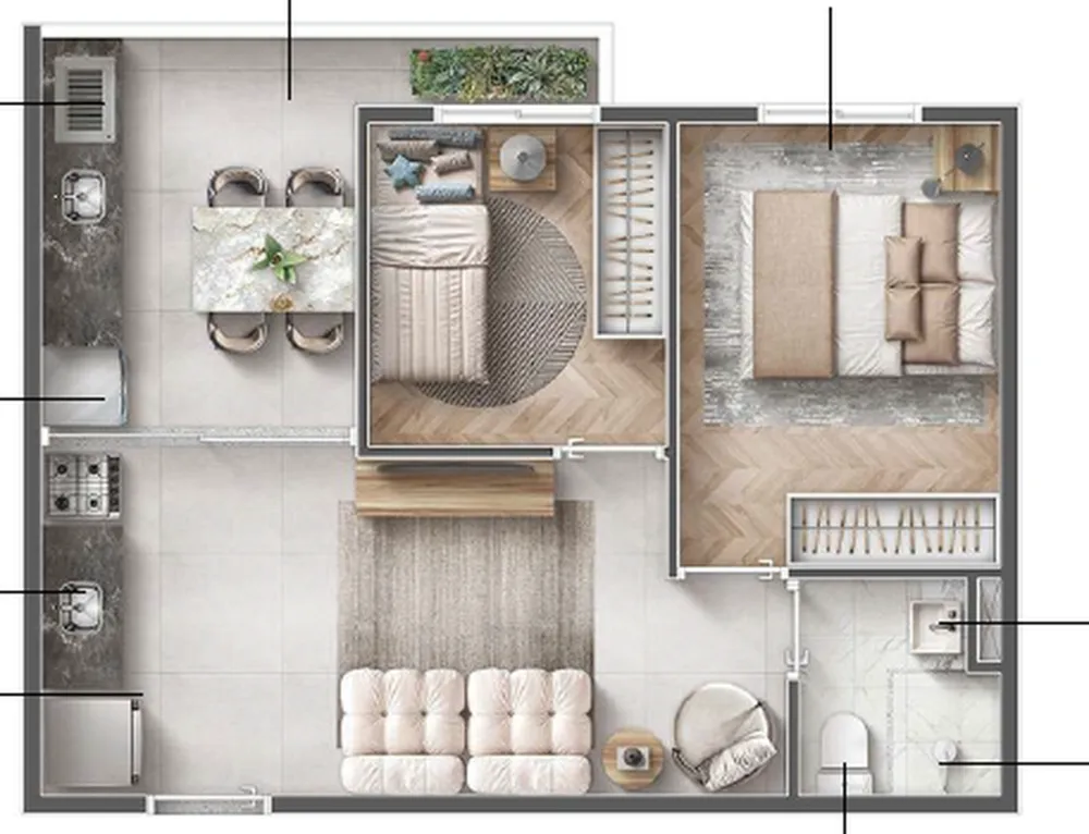 Apartamento, 1 quarto, 41004200 m² - Foto 31