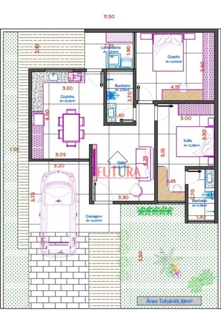 Casa, 3 quartos, 97 m² - Foto 3