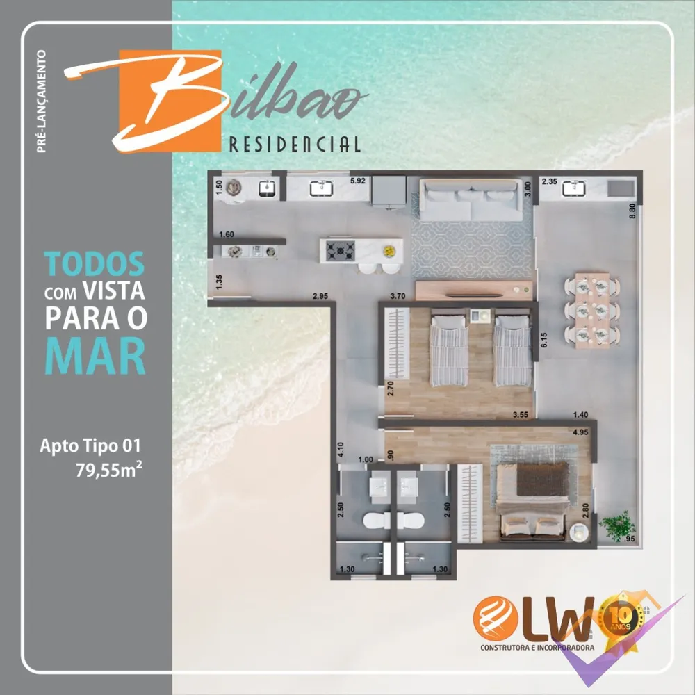 Apartamento, 1 quarto, 44 m² - Foto 8