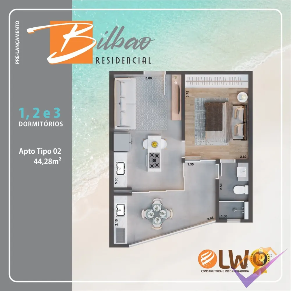 Apartamento, 1 quarto, 44 m² - Foto 9