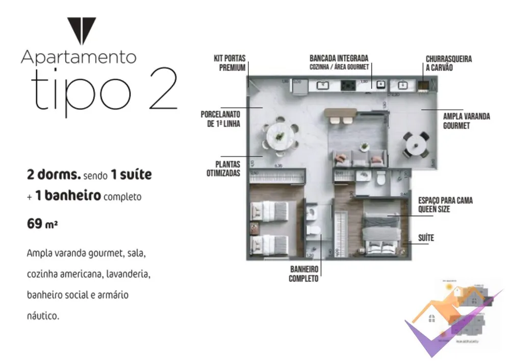 Apartamento, 2 quartos, 61 m² - Foto 8