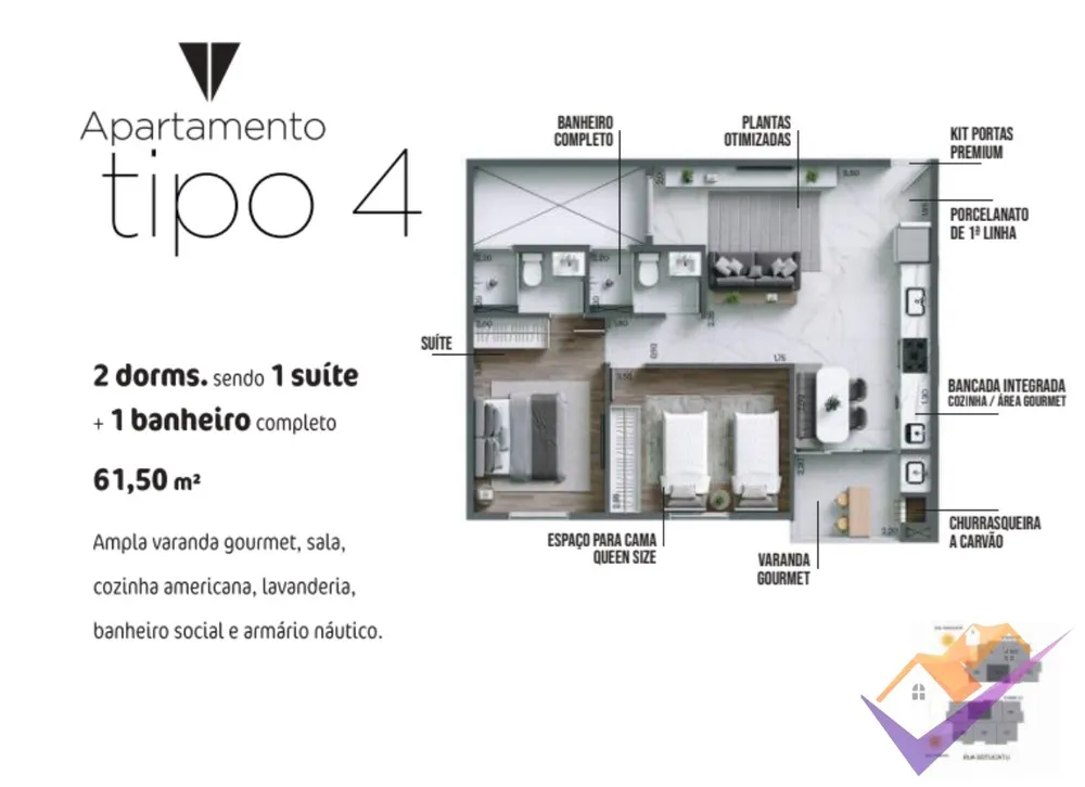 Apartamento, 2 quartos, 61 m² - Foto 12