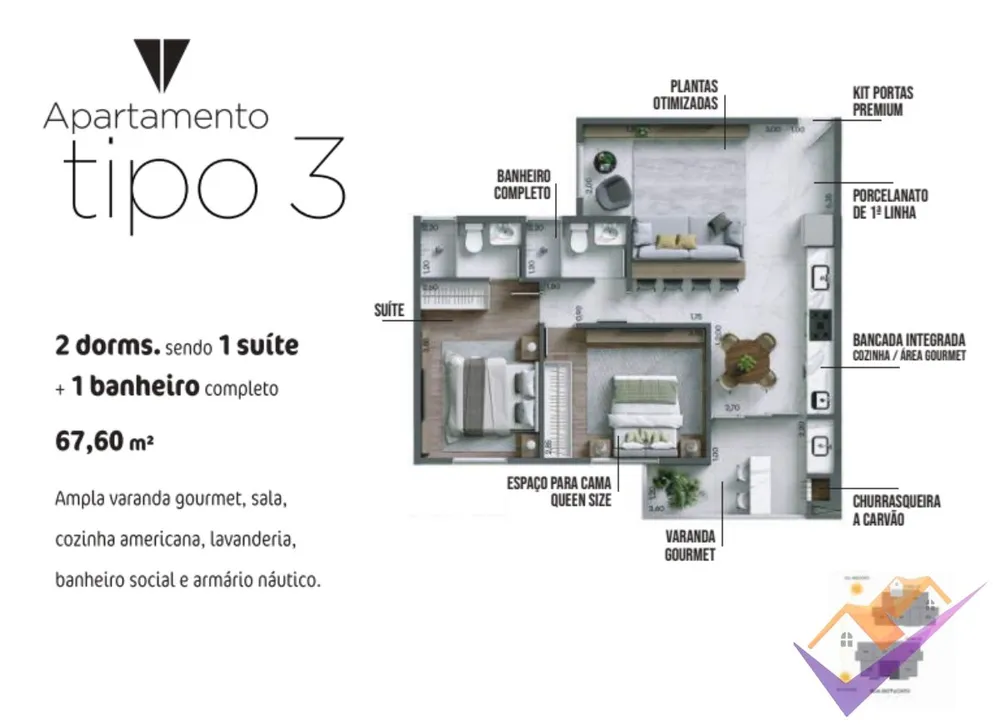 Apartamento, 2 quartos, 61 m² - Foto 11