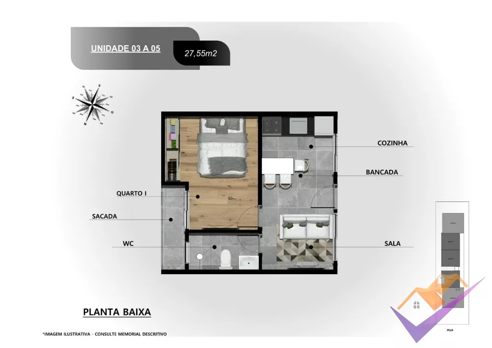 Casa de Condomínio, 2 quartos - Foto 3