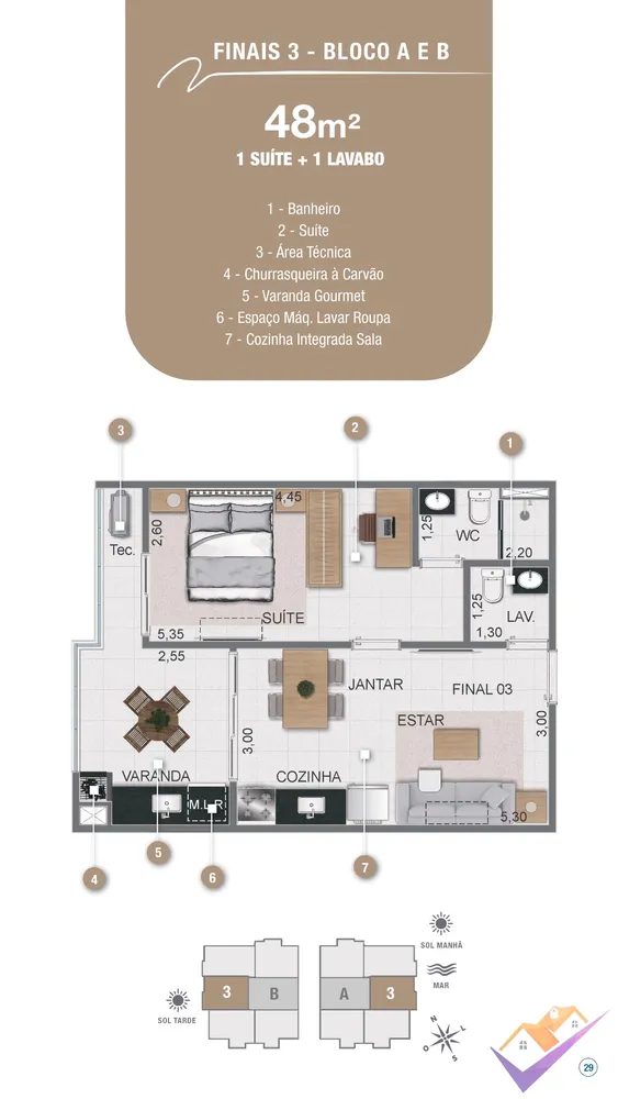 Apartamento, 1 quarto, 50 m² - Foto 9