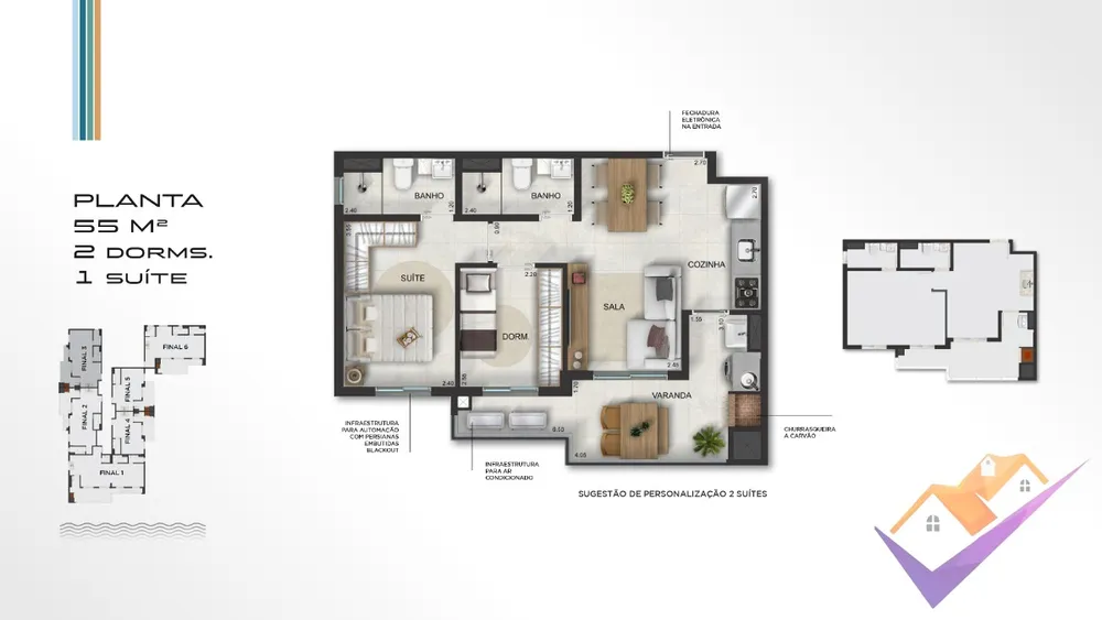 Apartamento, 2 quartos, 55 m² - Foto 10