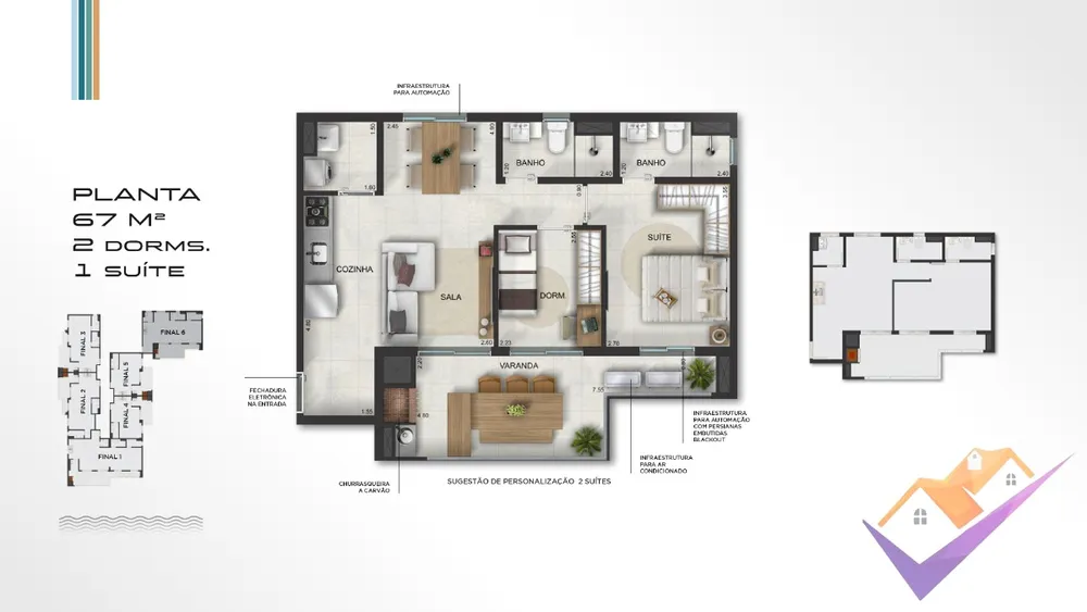 Apartamento, 2 quartos, 55 m² - Foto 13
