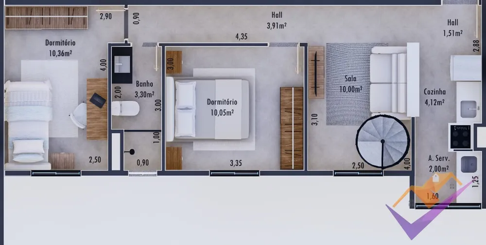 Apartamento, 2 quartos, 50 m² - Foto 15