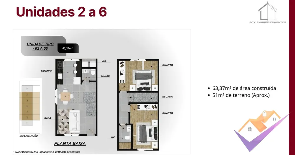 Casa de Condomínio, 2 quartos - Foto 7