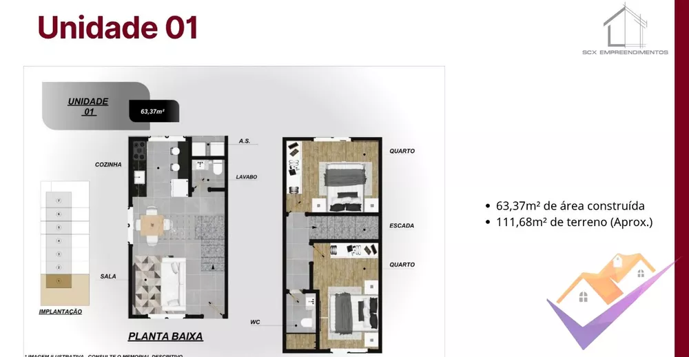 Casa de Condomínio, 2 quartos - Foto 4