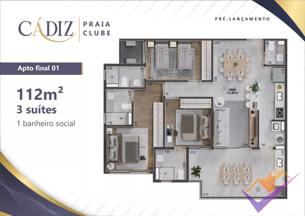 Apartamento, 2 quartos, 58 m² - Foto 2