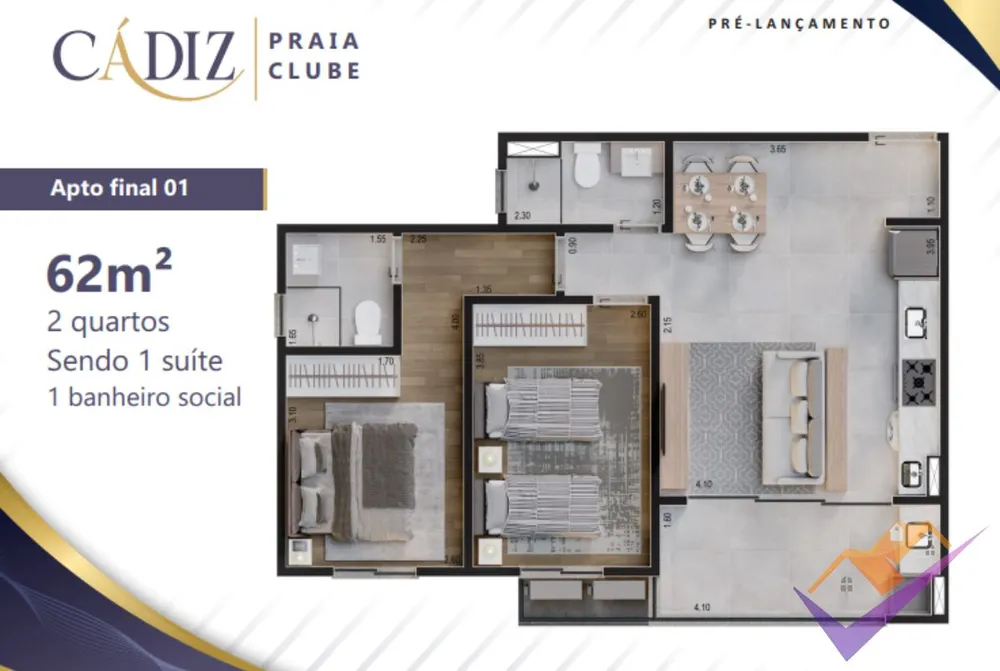Apartamento, 2 quartos, 58 m² - Foto 13