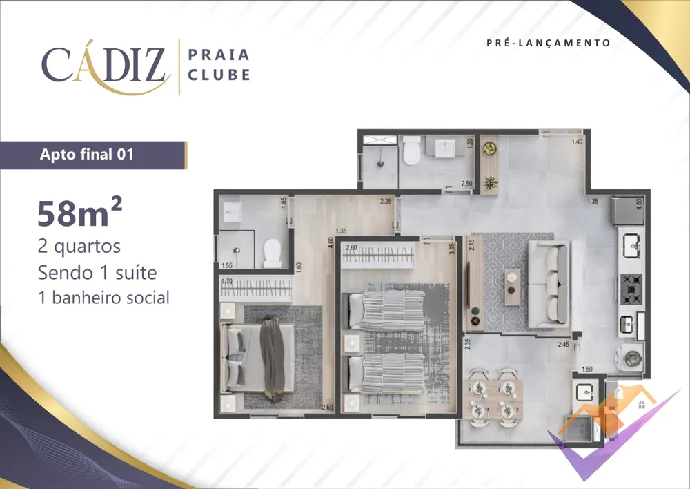 Apartamento, 2 quartos, 58 m² - Foto 10