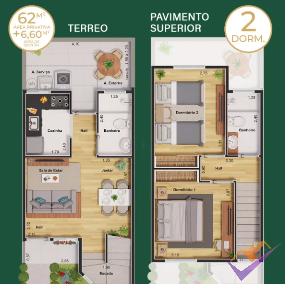 Casa de Condomínio, 2 quartos - Foto 3