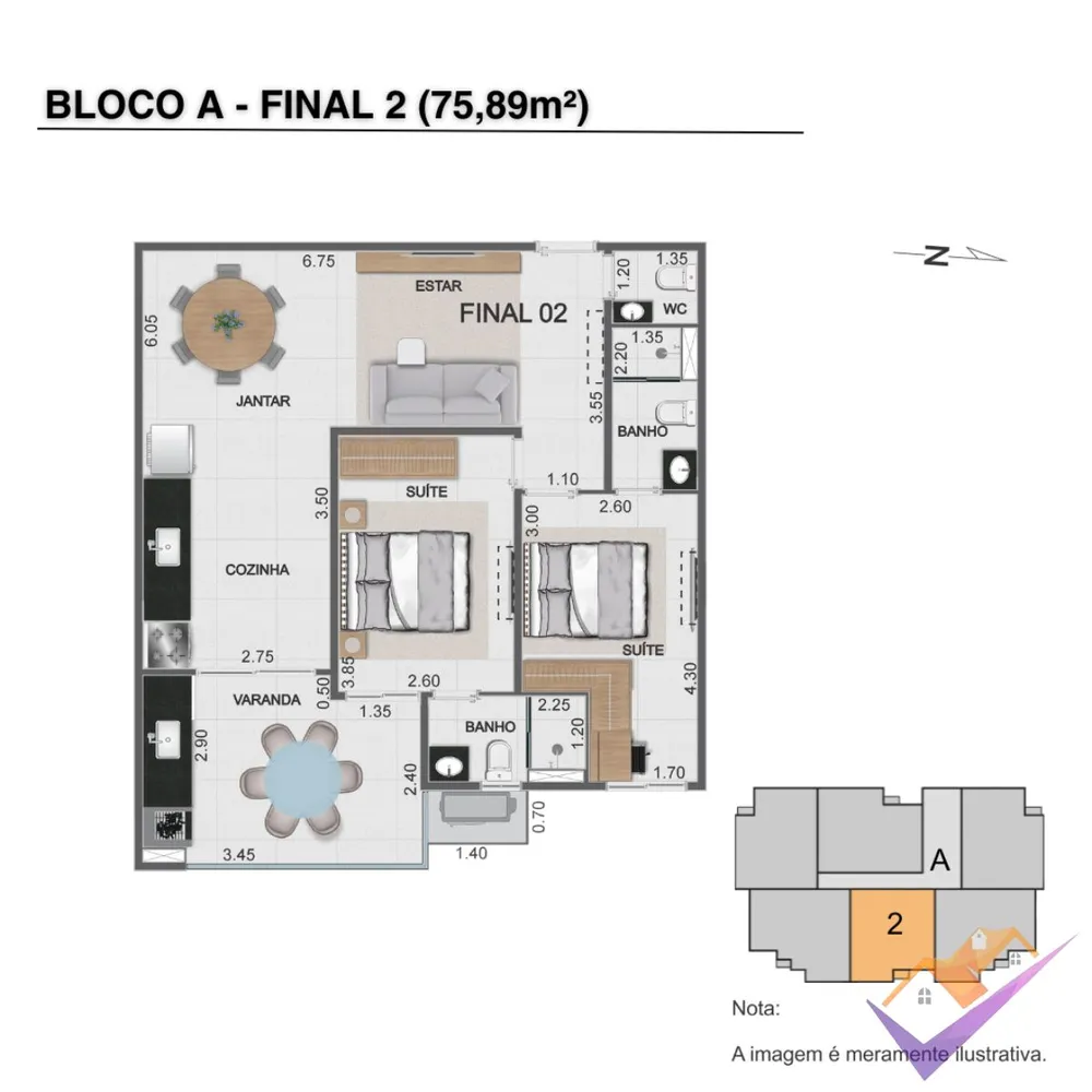 Apartamento, 2 quartos, 84 m² - Foto 15