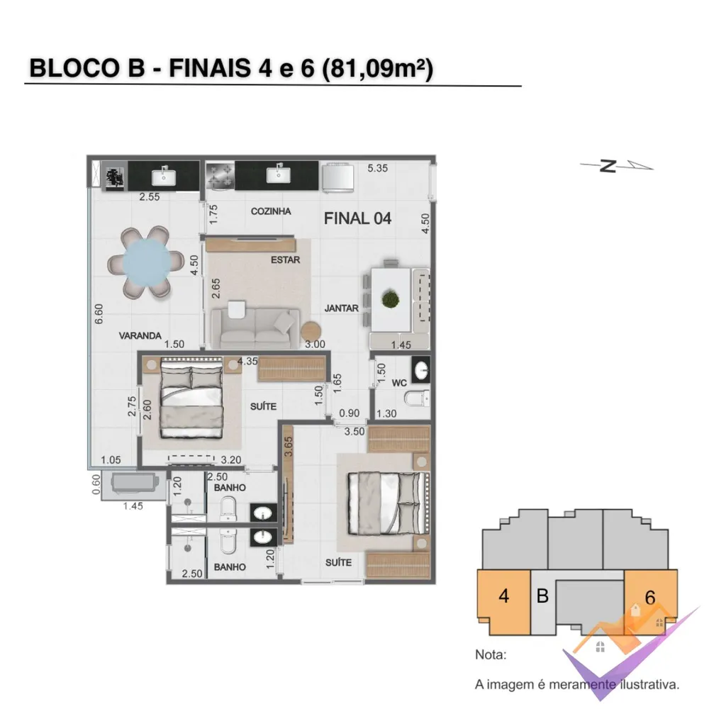 Apartamento, 2 quartos, 84 m² - Foto 12