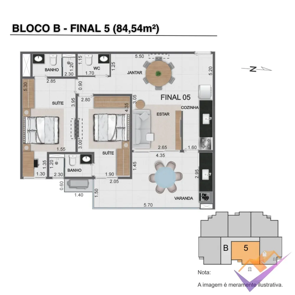 Apartamento, 2 quartos, 84 m² - Foto 13
