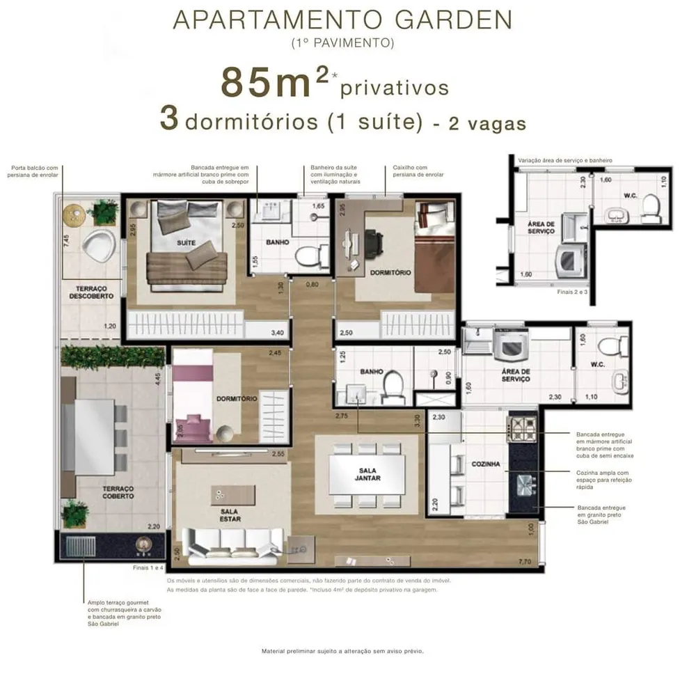 Apartamento, 3 quartos, 85 m² - Foto 8