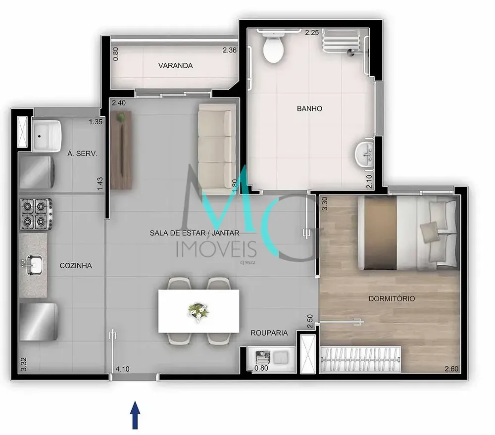 Apartamento, 2 quartos, 48 m² - Foto 16