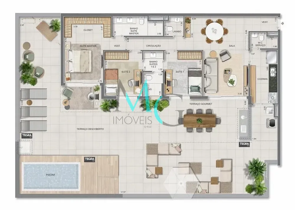 Cobertura, 4 quartos, 301 m² - Foto 122