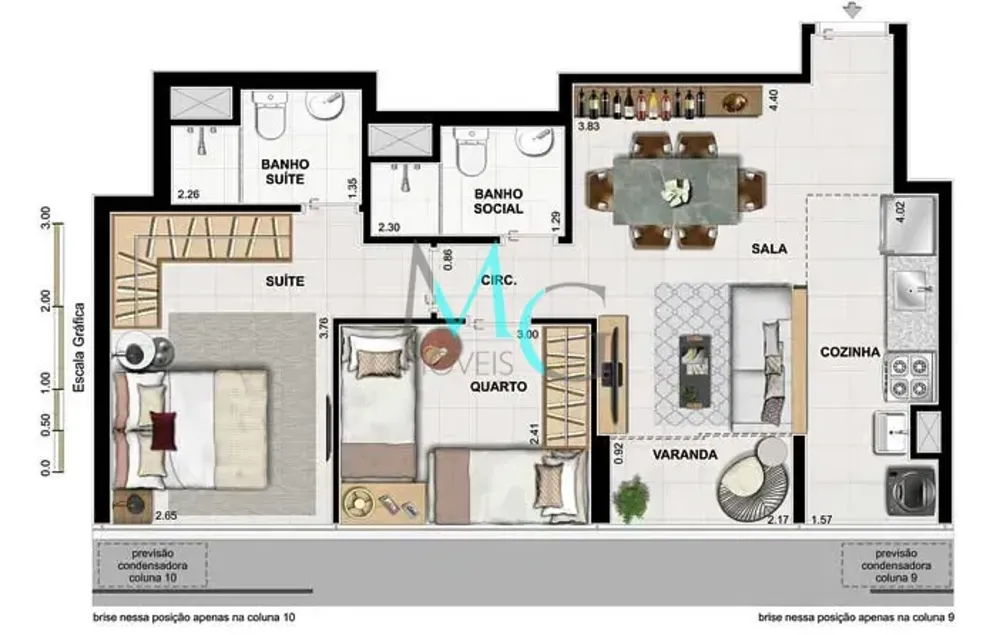 Apartamento, 3 quartos, 60 m² - Foto 31