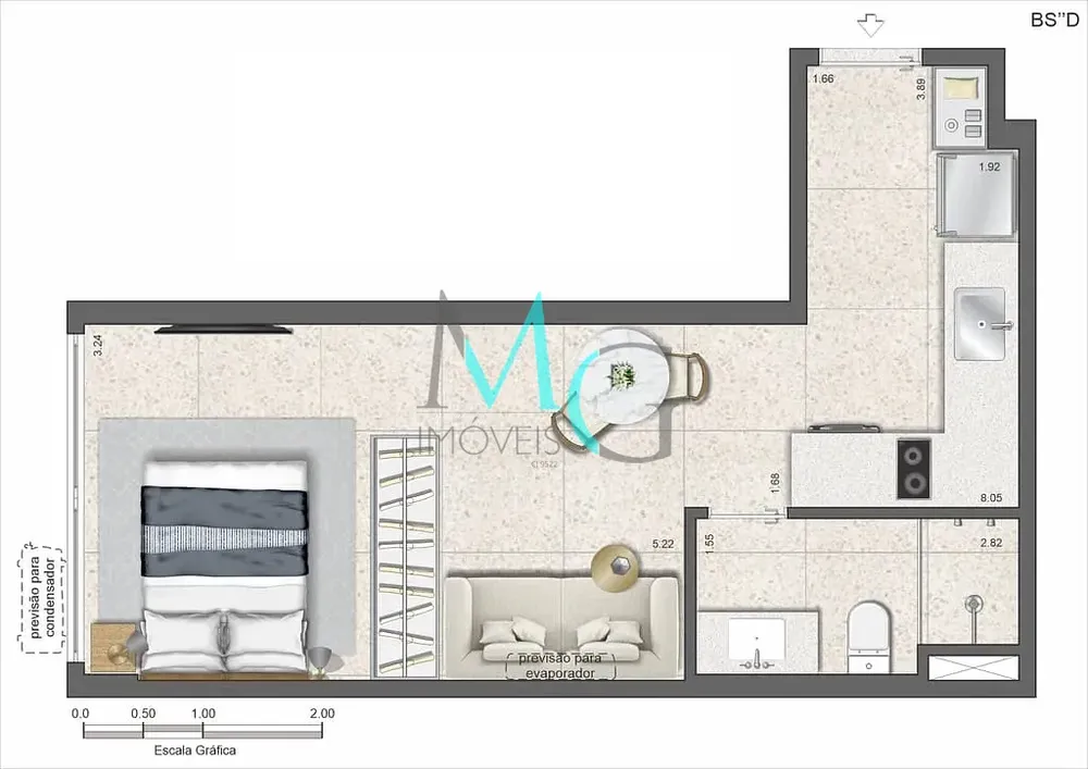 Apartamento, 1 quarto, 27 m² - Foto 10