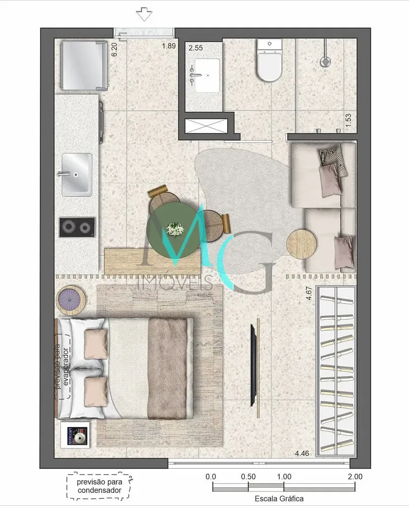 Apartamento, 1 quarto, 27 m² - Foto 19