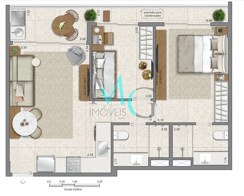 Apartamento, 1 quarto, 27 m² - Foto 28