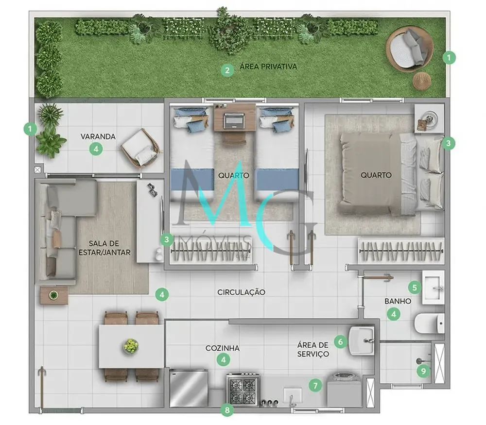 Apartamento, 2 quartos, 41 m² - Foto 7