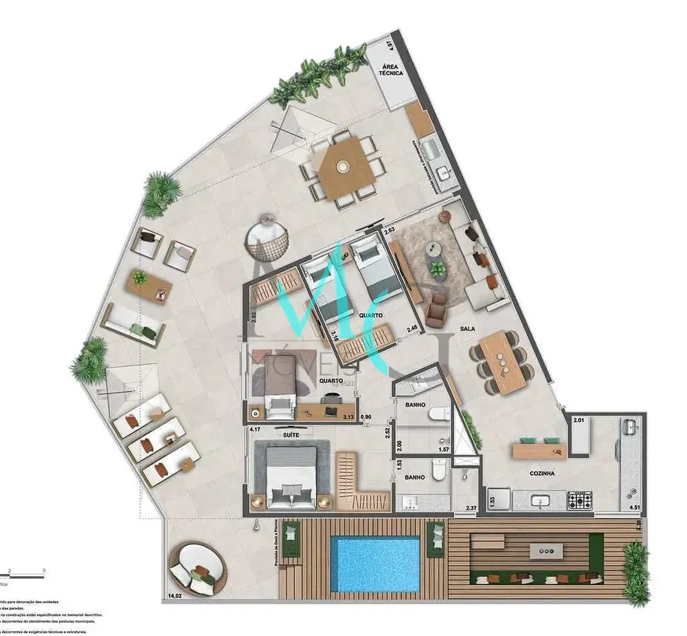 Cobertura, 3 quartos, 200 m² - Foto 10