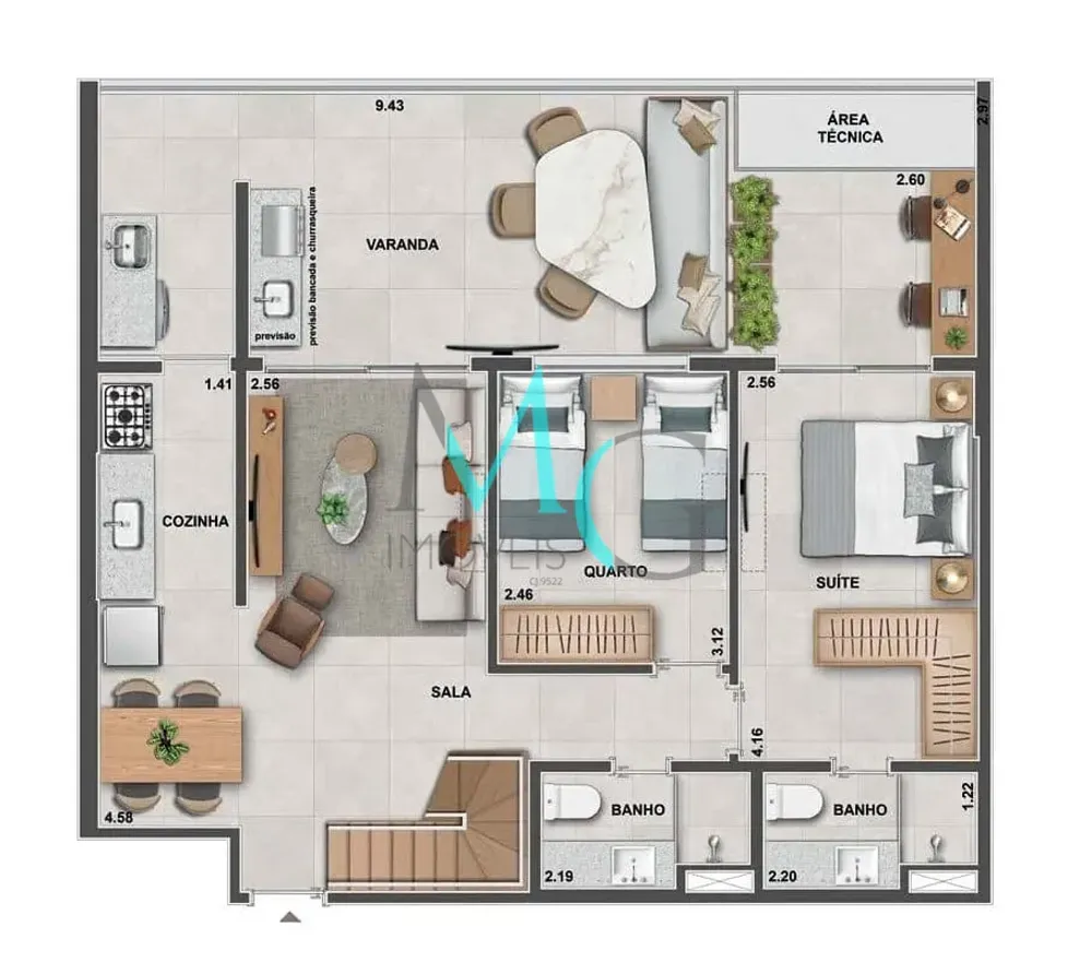 Cobertura, 3 quartos, 200 m² - Foto 24
