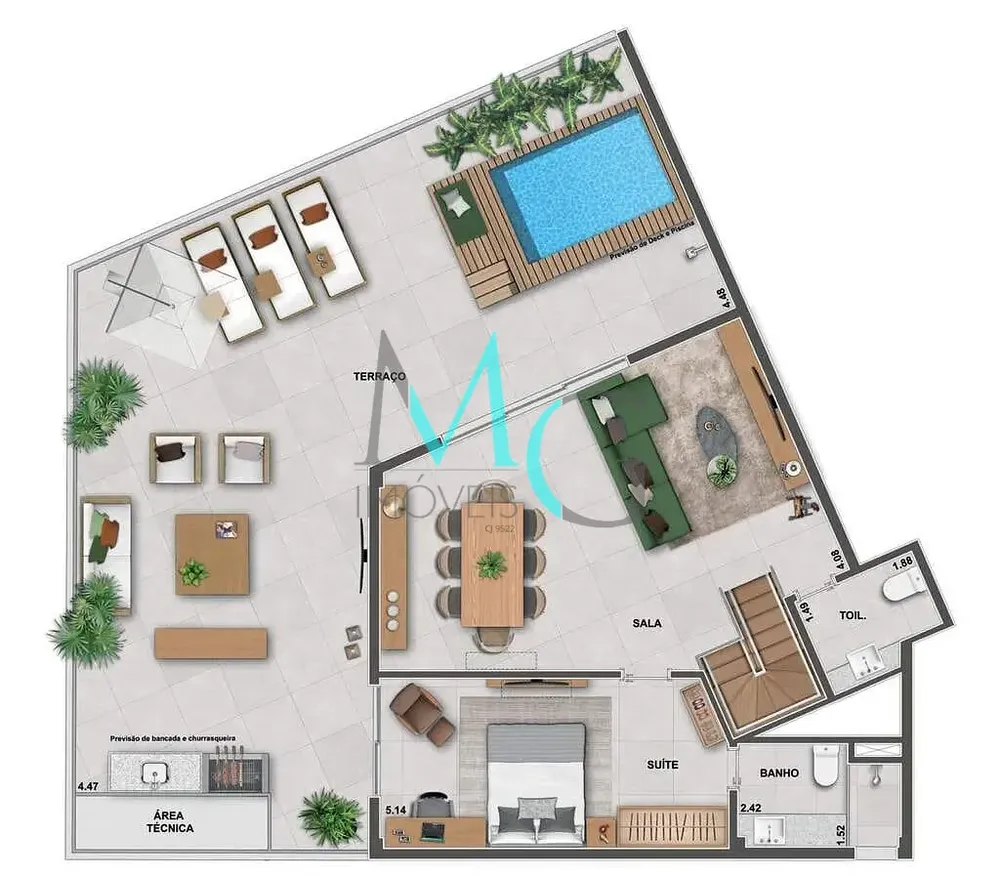 Cobertura, 3 quartos, 200 m² - Foto 20