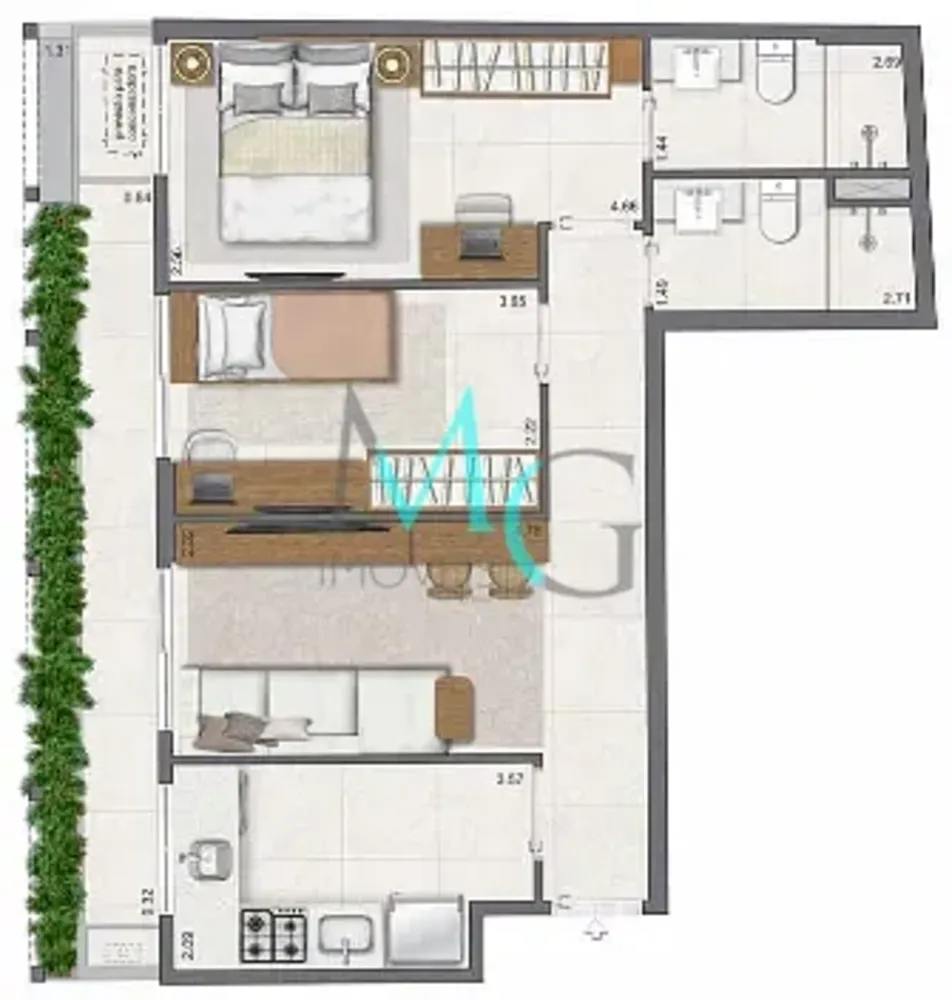 Apartamento, 3 quartos, 116 m² - Foto 45