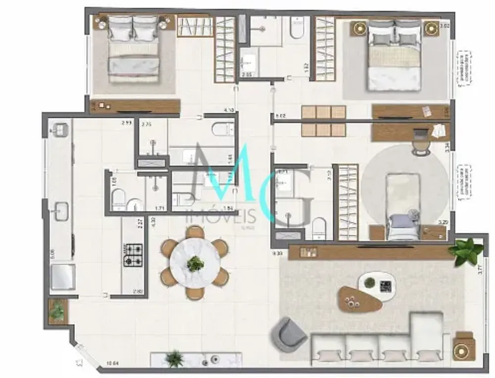 Apartamento, 3 quartos, 116 m² - Foto 50