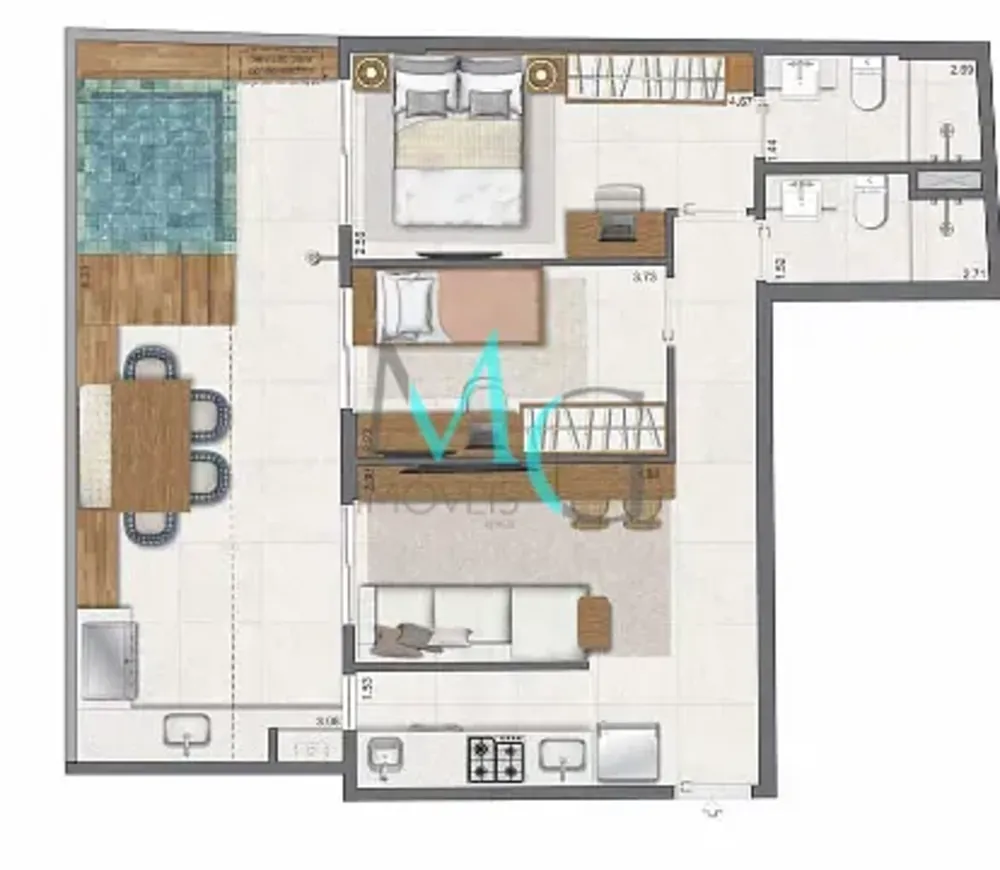 Apartamento, 3 quartos, 116 m² - Foto 46