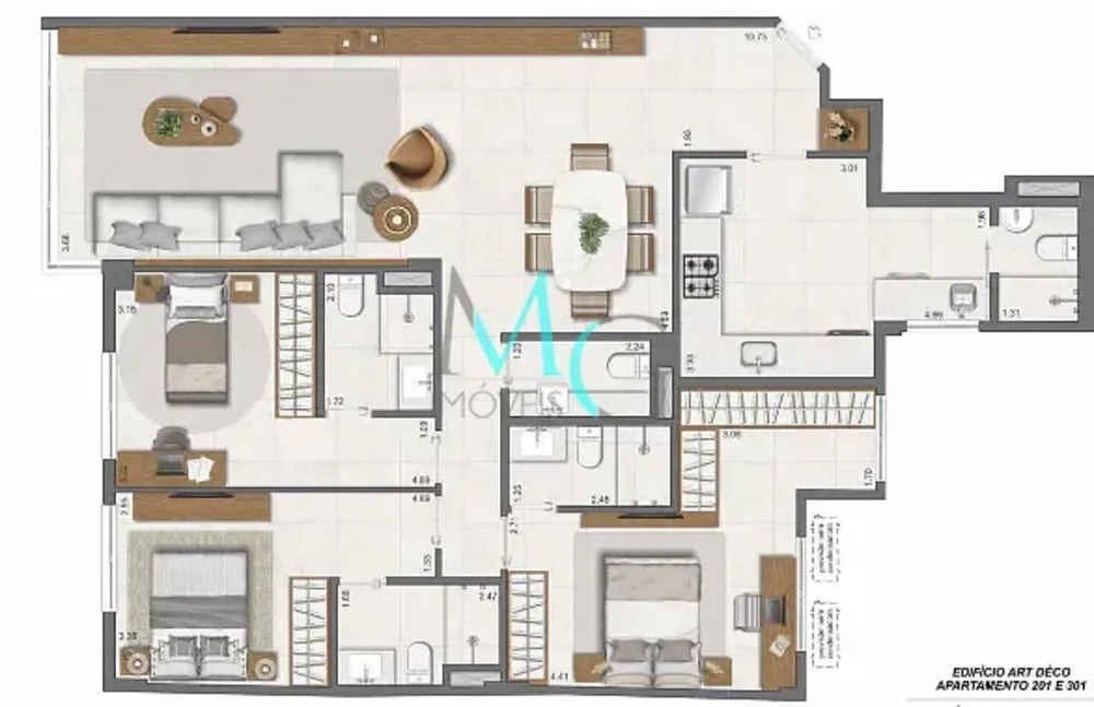 Apartamento, 3 quartos, 116 m² - Foto 56