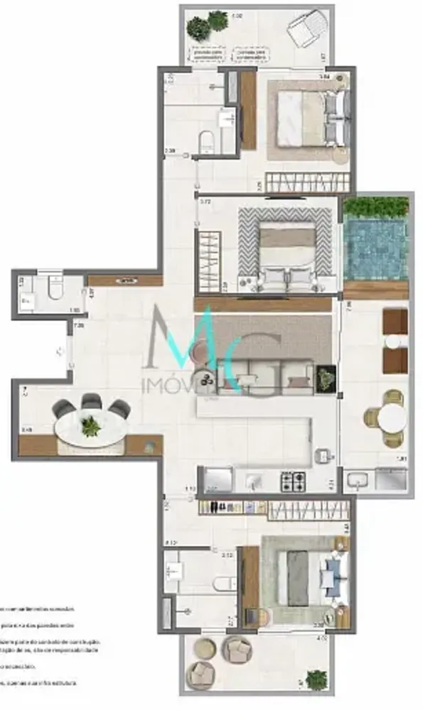 Apartamento, 3 quartos, 116 m² - Foto 52