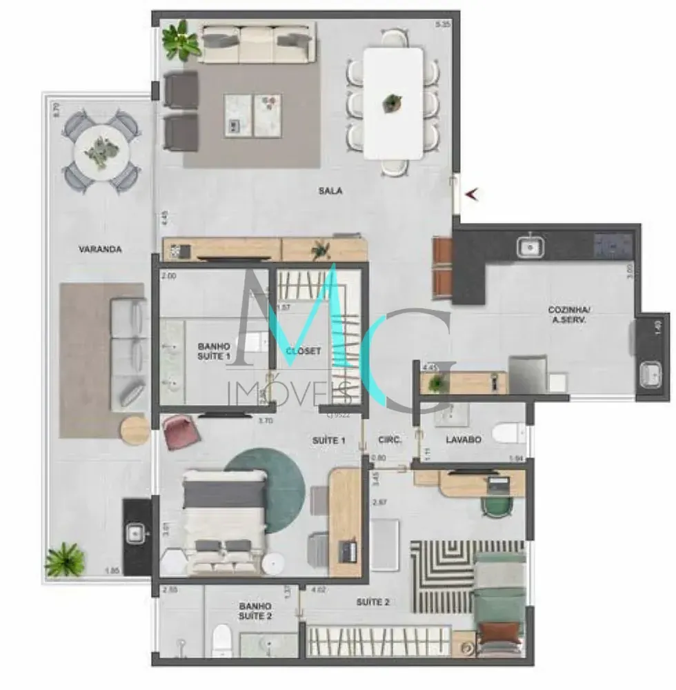 Apartamento, 3 quartos, 103 m² - Foto 16