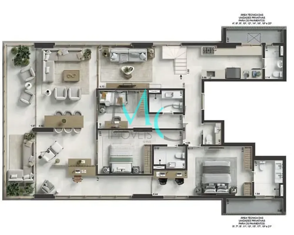 Apartamento, 3 quartos, 167 m² - Foto 19