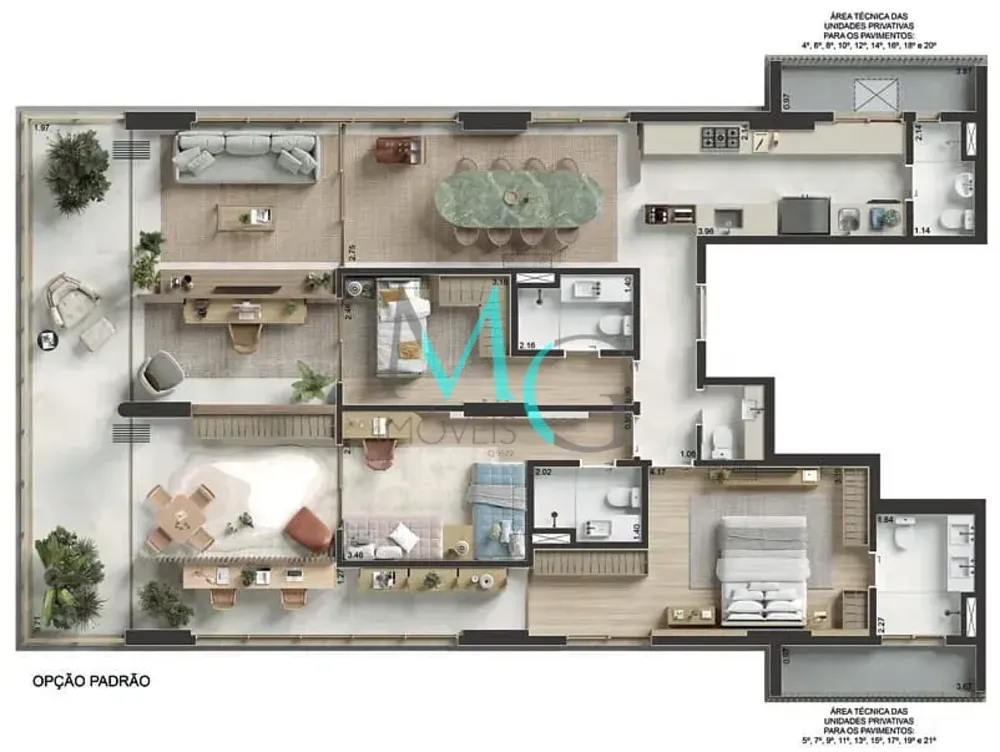 Apartamento, 3 quartos, 167 m² - Foto 26
