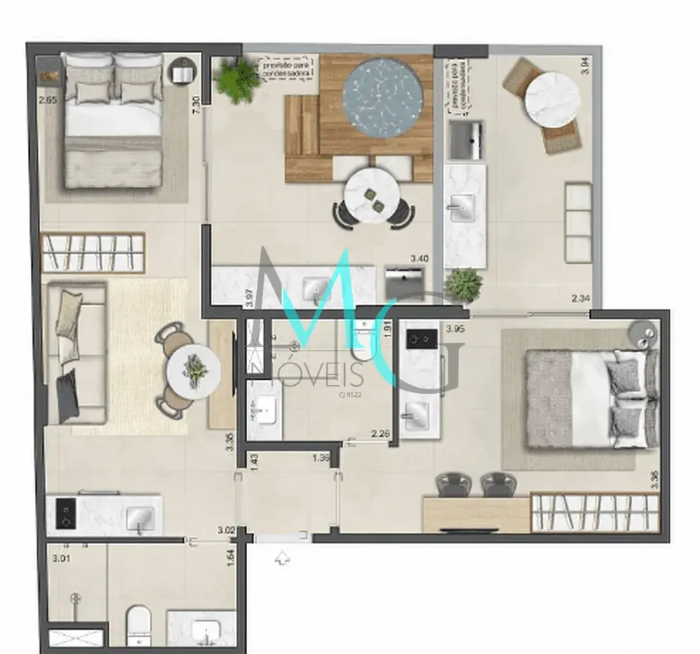 Apartamento, 2 quartos, 77 m² - Foto 25