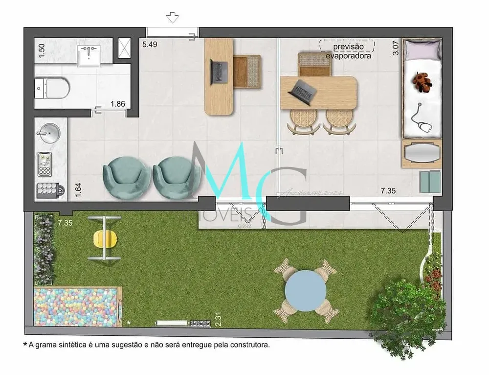 Apartamento, 1 quarto, 26 m² - Foto 36