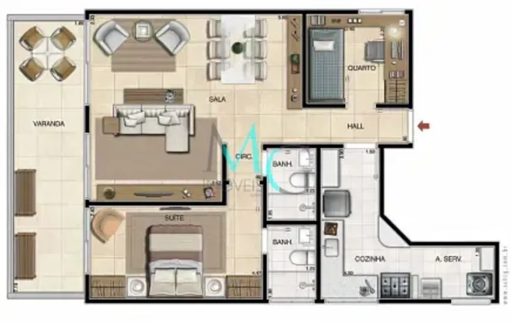 Cobertura, 2 quartos, 145 m² - Foto 34