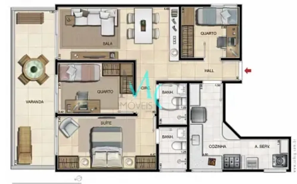 Cobertura, 2 quartos, 145 m² - Foto 32