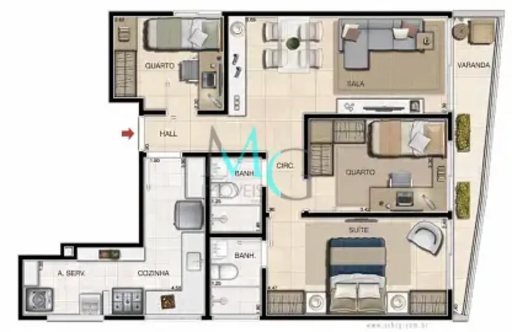 Cobertura, 2 quartos, 145 m² - Foto 36