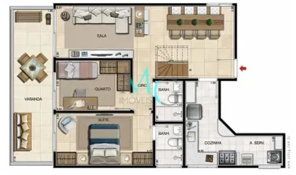 Cobertura, 2 quartos, 145 m² - Foto 37