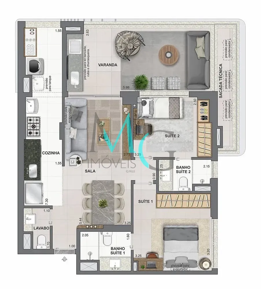 Apartamento, 2 quartos, 87 m² - Foto 50