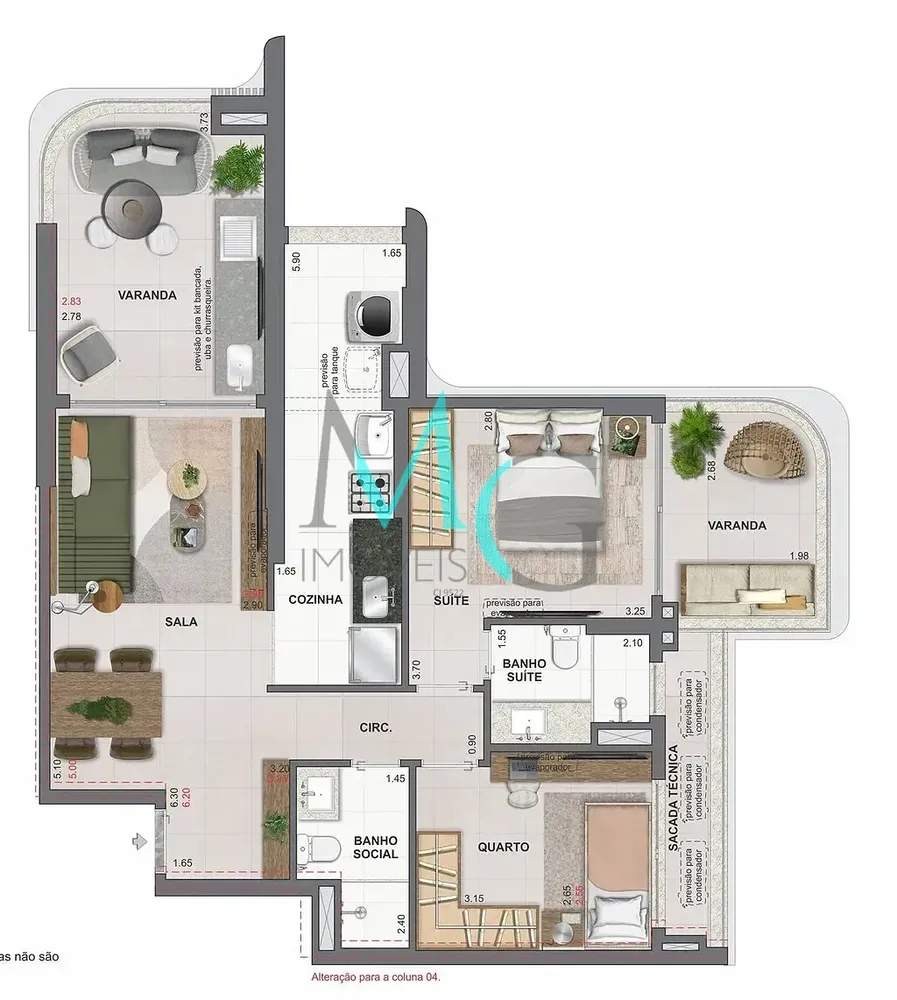 Apartamento, 2 quartos, 87 m² - Foto 48